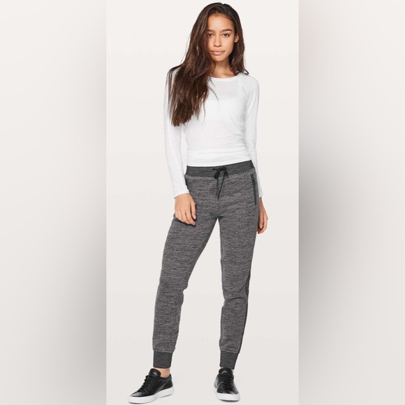 Lululemon Get Going Jogger 28.5" Heathered Grey Black 4 Small - Picture 1 of 12